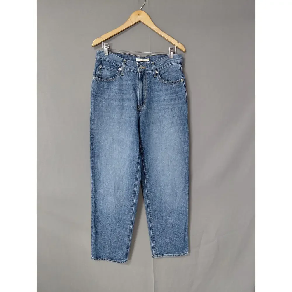 LEVI STRAUSS Blue 94 Baggy Stretch Jeans Relaxed Denim Size 29